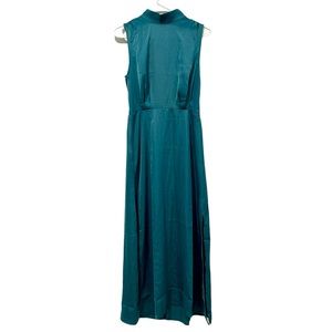 BTFBM Sleeveless High Neck Satin Dress Size: S